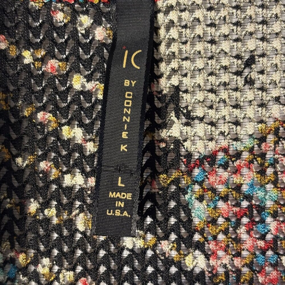 Ic By Connie K Patchwork-Style Knit Sleeveless Bu… - image 2